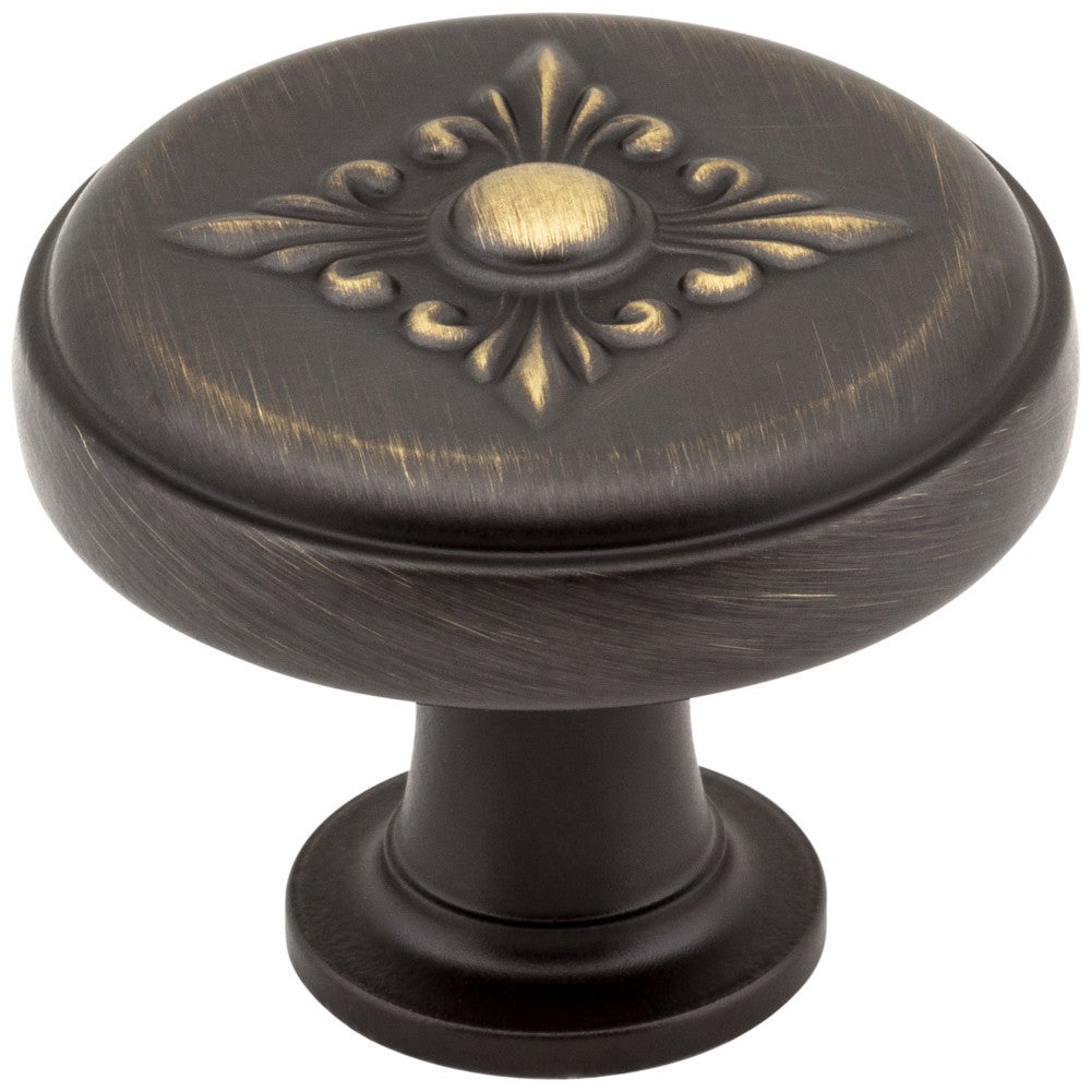 Hardware Resources 1-3/8" Diameter Satin Nickel Baroque Lafayette Cabinet Knob