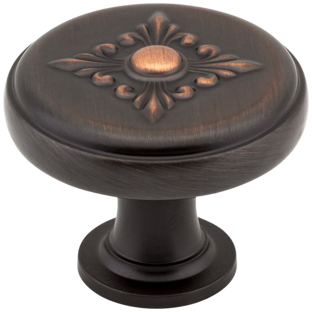 Hardware Resources 1-3/8" Diameter Satin Nickel Baroque Lafayette Cabinet Knob