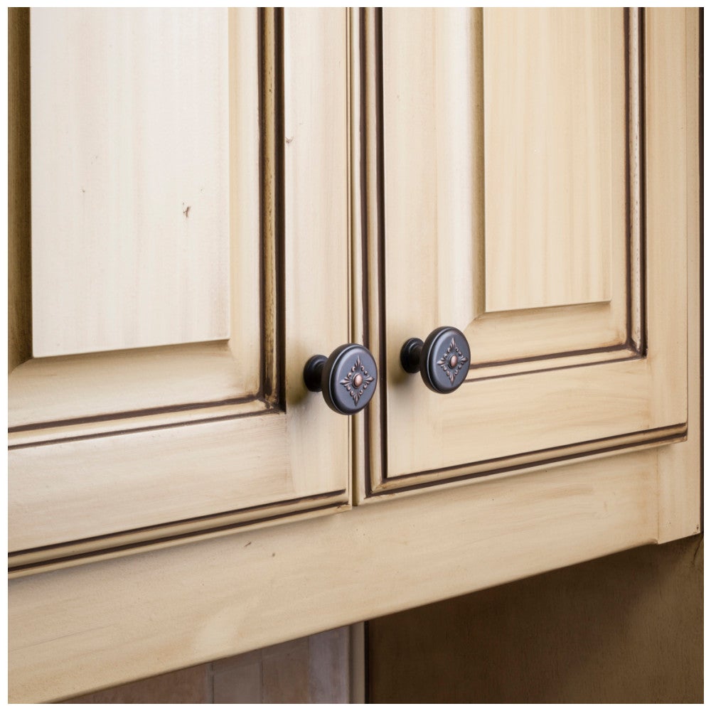Hardware Resources 1-3/8" Diameter Satin Nickel Baroque Lafayette Cabinet Knob
