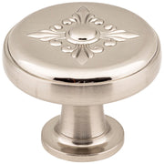 Hardware Resources 1-3/8" Diameter Satin Nickel Baroque Lafayette Cabinet Knob
