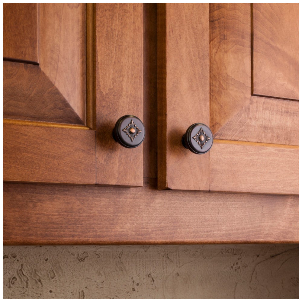 Hardware Resources 1-3/8" Diameter Satin Nickel Baroque Lafayette Cabinet Knob