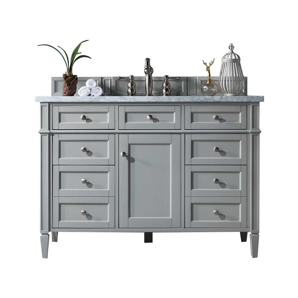 James Martin Brittany 48" Single Vanity in Urban Gray with 3cm Countertop