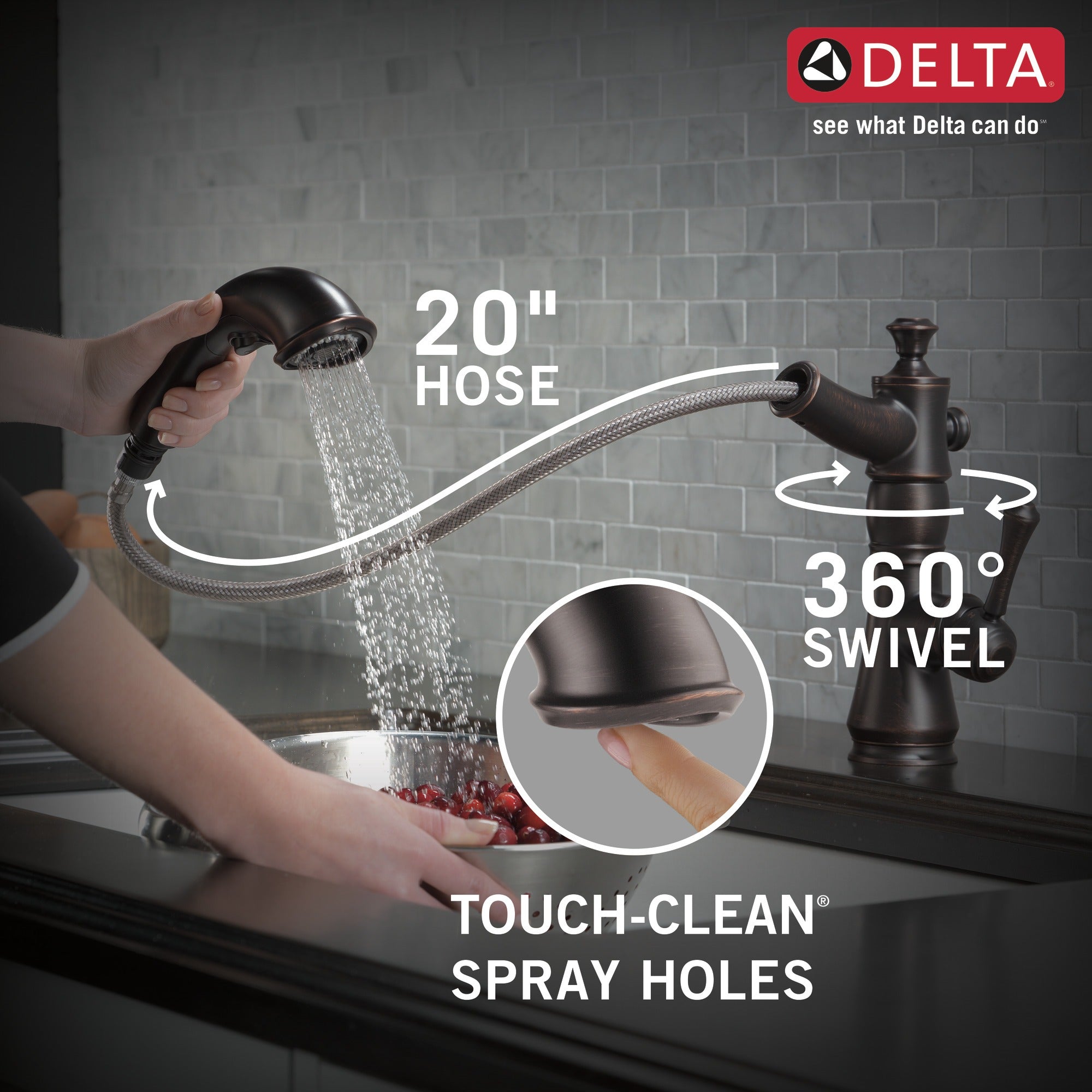 Delta Cassidy® Single Handle Pull-Out Kitchen Faucet