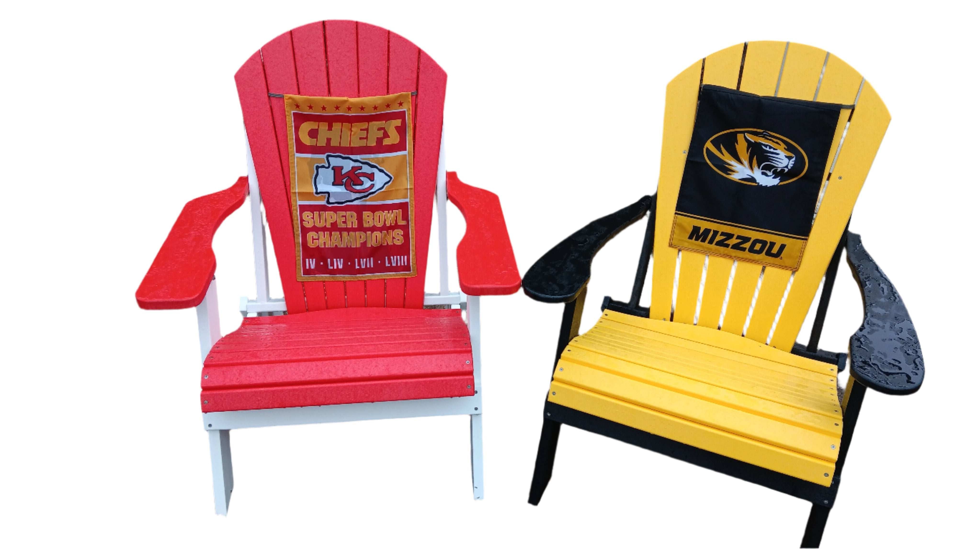 KC Chiefs team color Adirondack Folding Chair