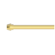 Newport Brass Brasstech 3/8" x 20" Rigid Supply Tube, Bull nose