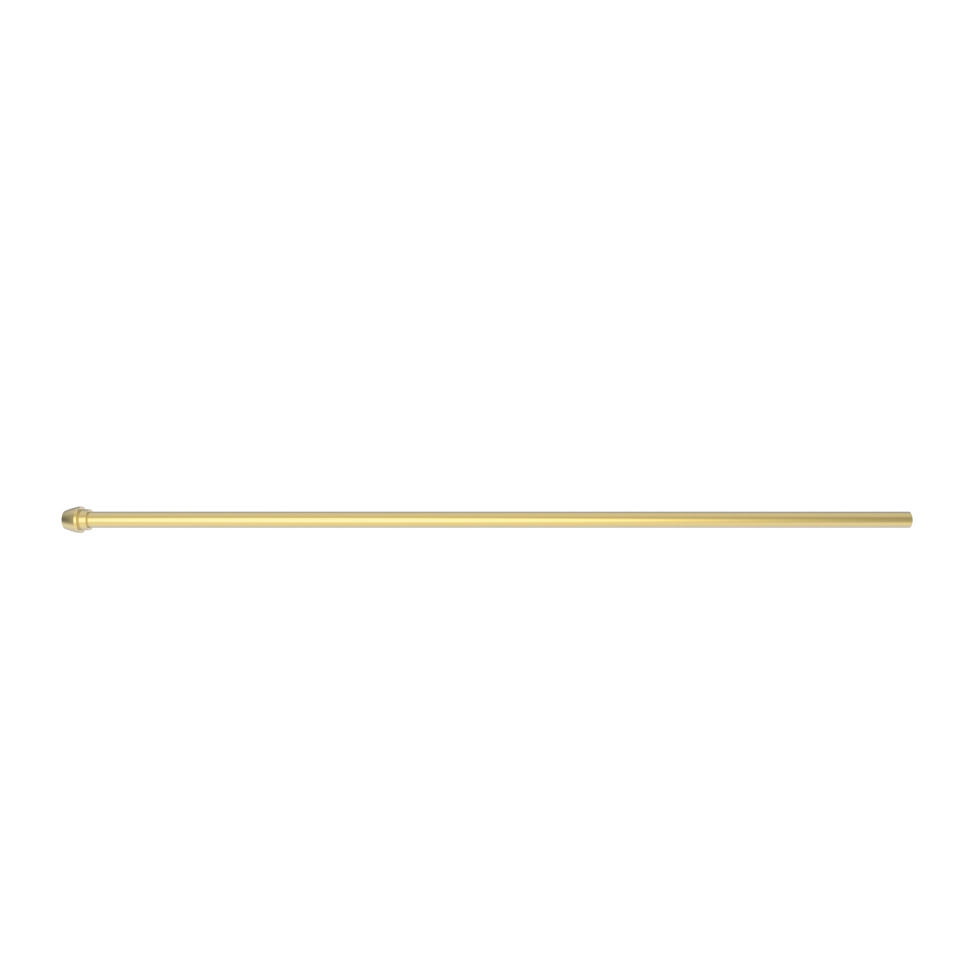 Newport Brass Brasstech 3/8" x 20" Rigid Supply Tube, Bull nose