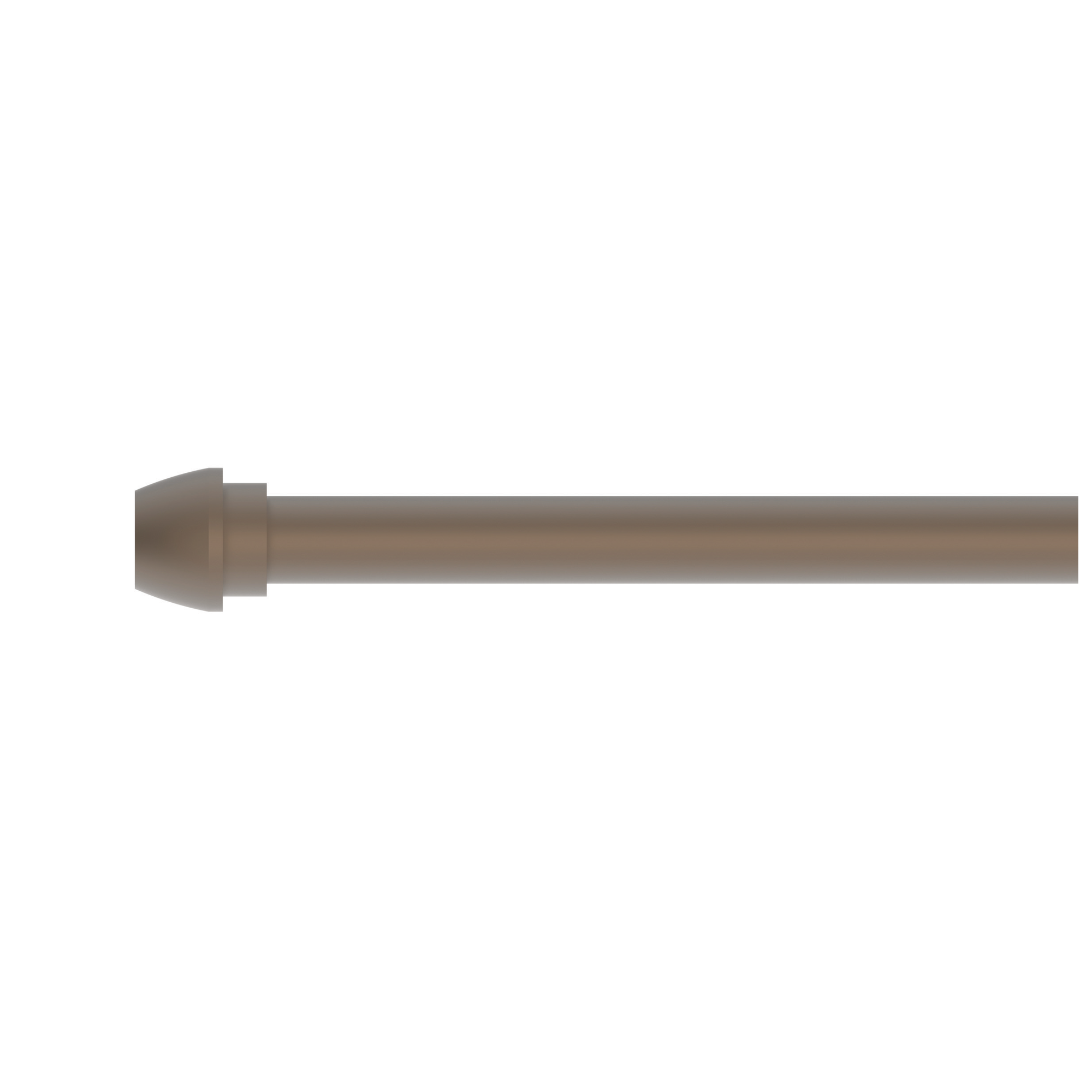 Newport Brass Brasstech 3/8" x 20" Rigid Supply Tube, Bull nose