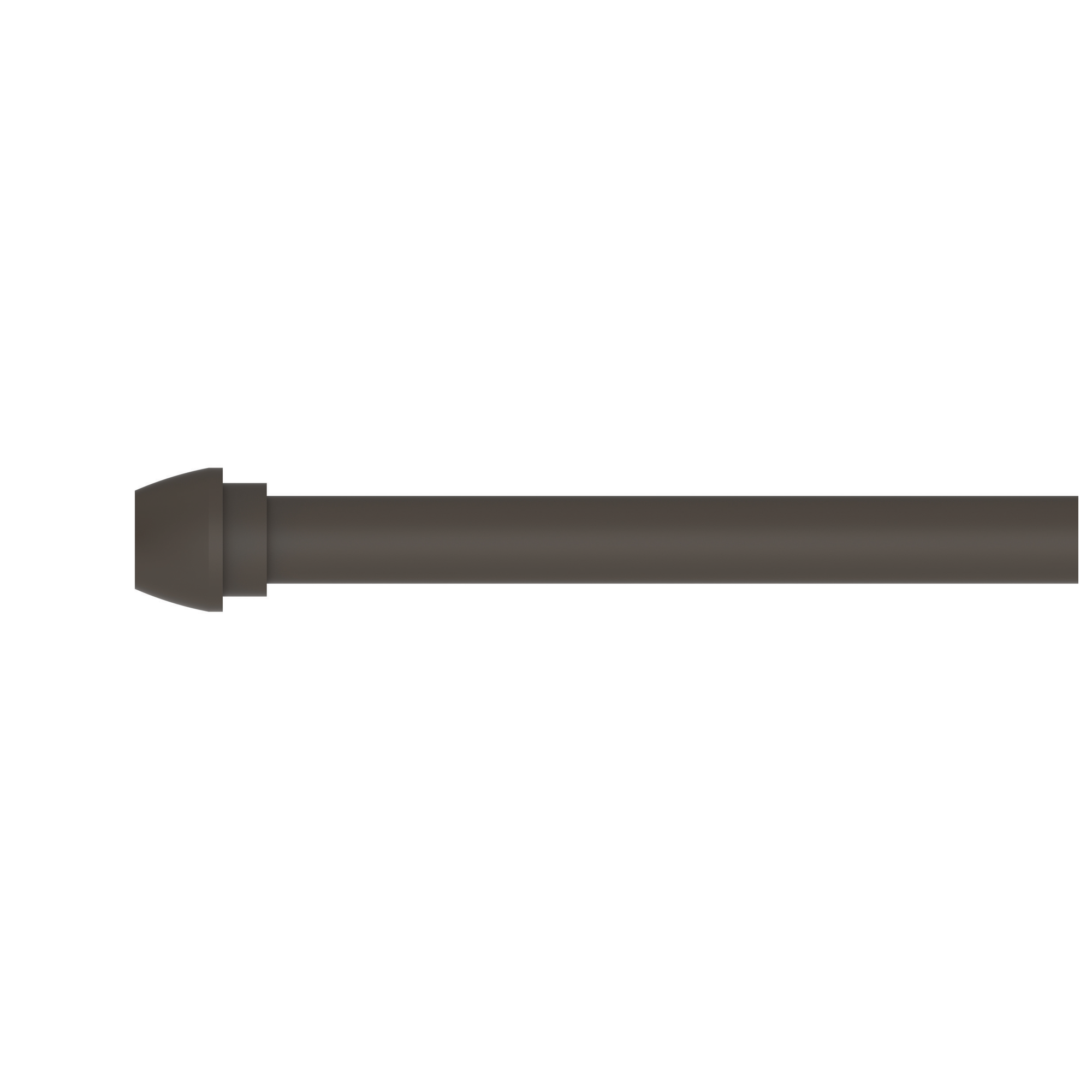 Newport Brass Brasstech 3/8" x 20" Rigid Supply Tube, Bull nose