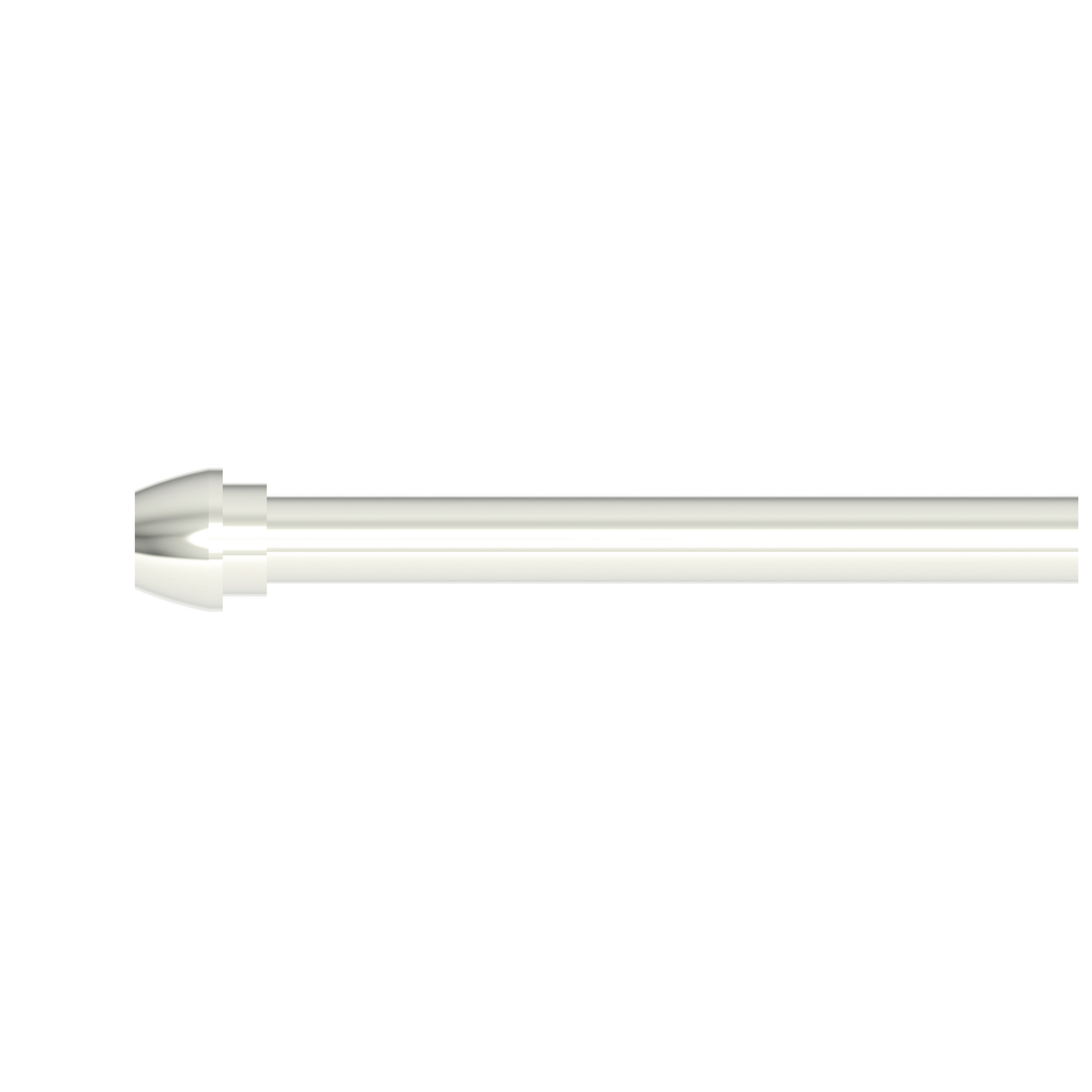 Newport Brass Brasstech 3/8" x 20" Rigid Supply Tube, Bull nose