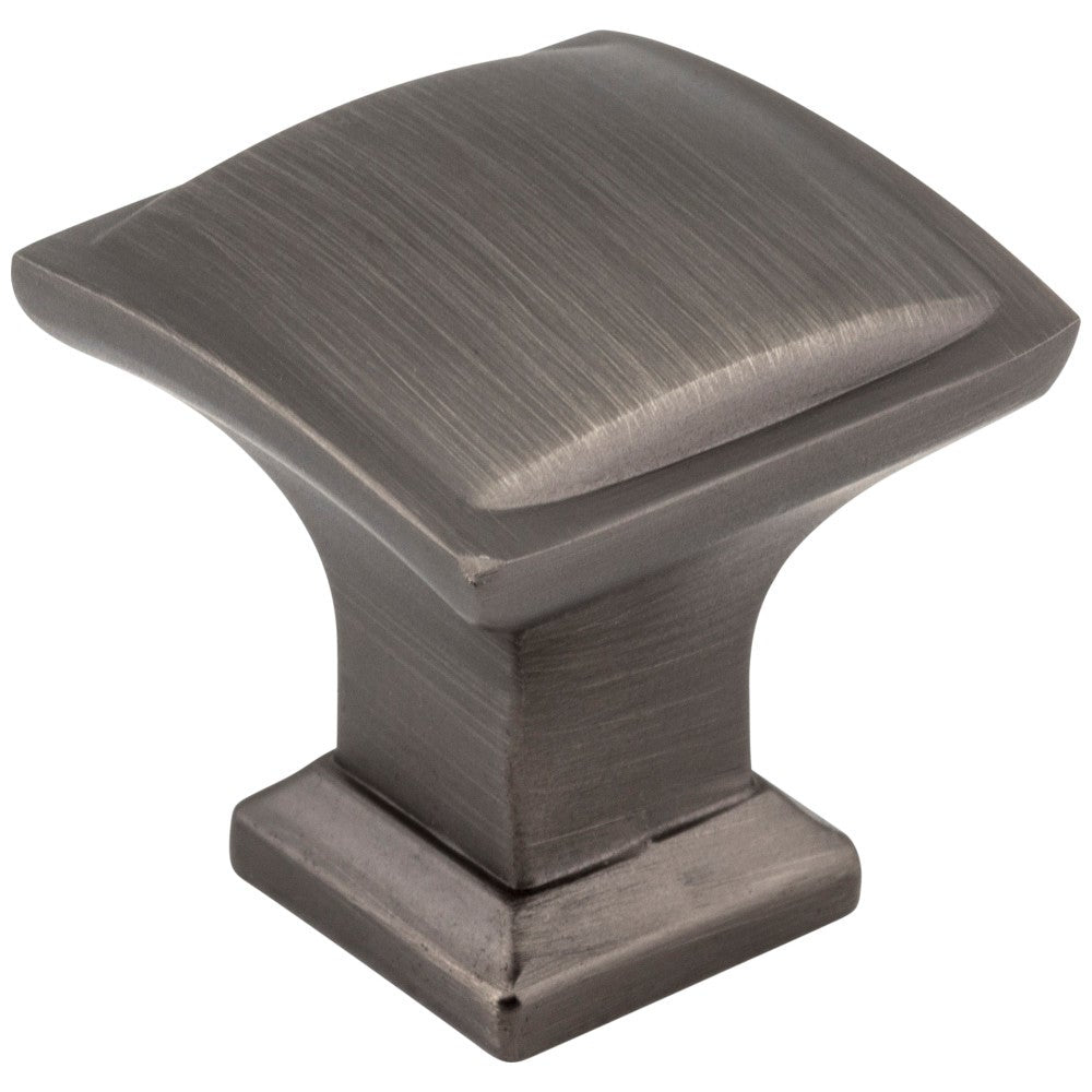 Hardware Resources 1-1/4" Overall Length Satin Nickel Square Annadale Cabinet Knob
