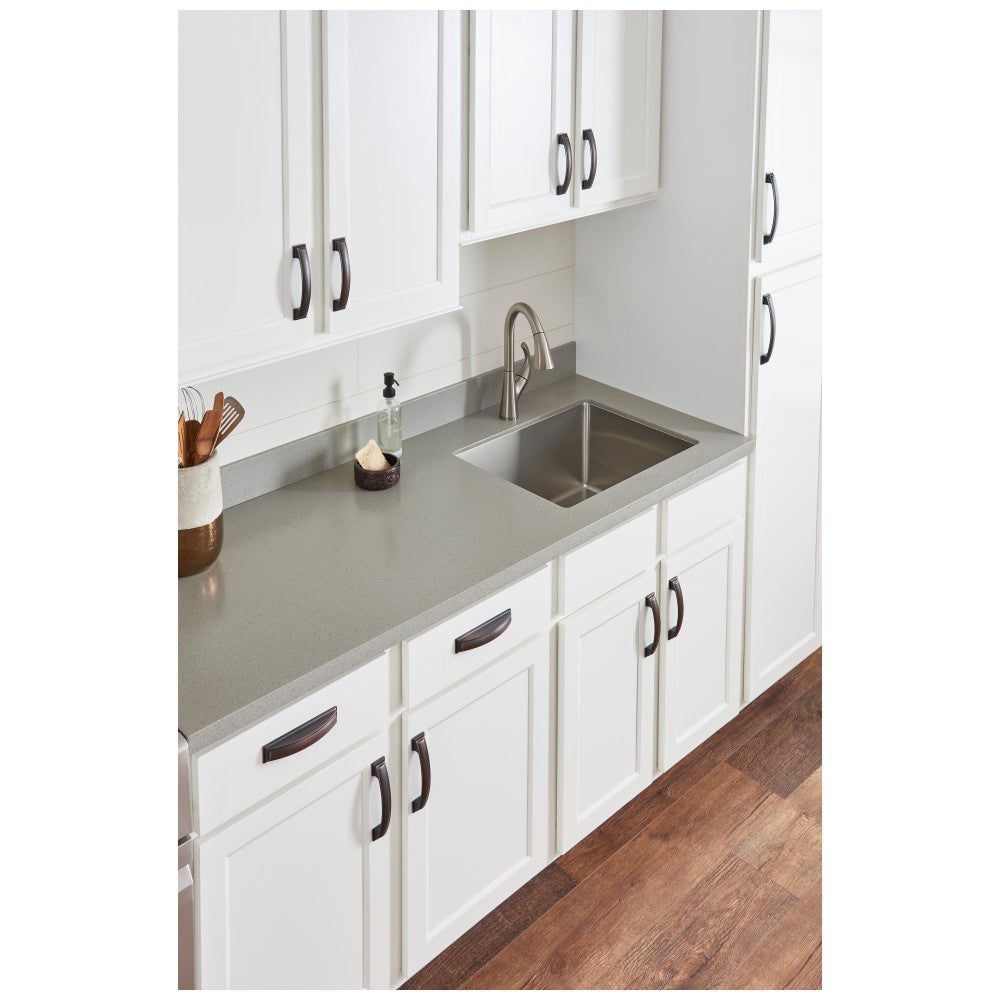Hardware Resources 1-1/2" Overall Length Satin Nickel Rectangle Annadale Cabinet Knob