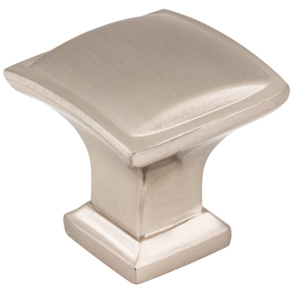 Hardware Resources 1-1/4" Overall Length Satin Nickel Square Annadale Cabinet Knob