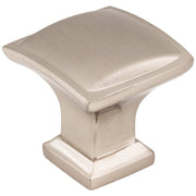 Hardware Resources 1-1/4" Overall Length Satin Nickel Square Annadale Cabinet Knob