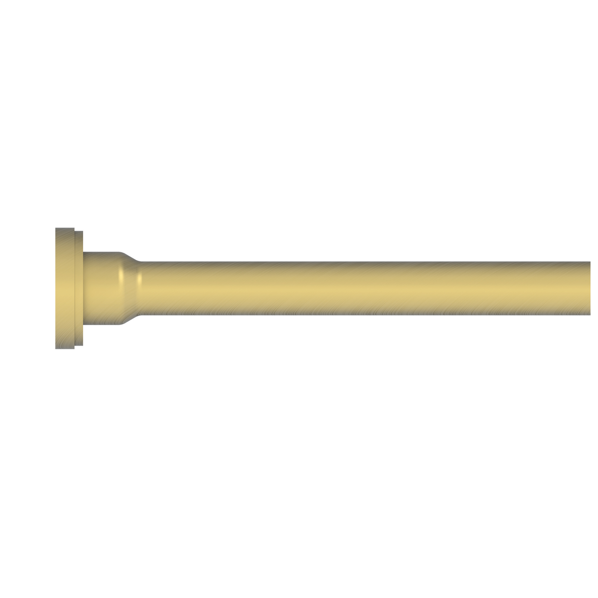 Newport Brass Brasstech 3/8" x 20" Rigid Supply Tube, Flat Head