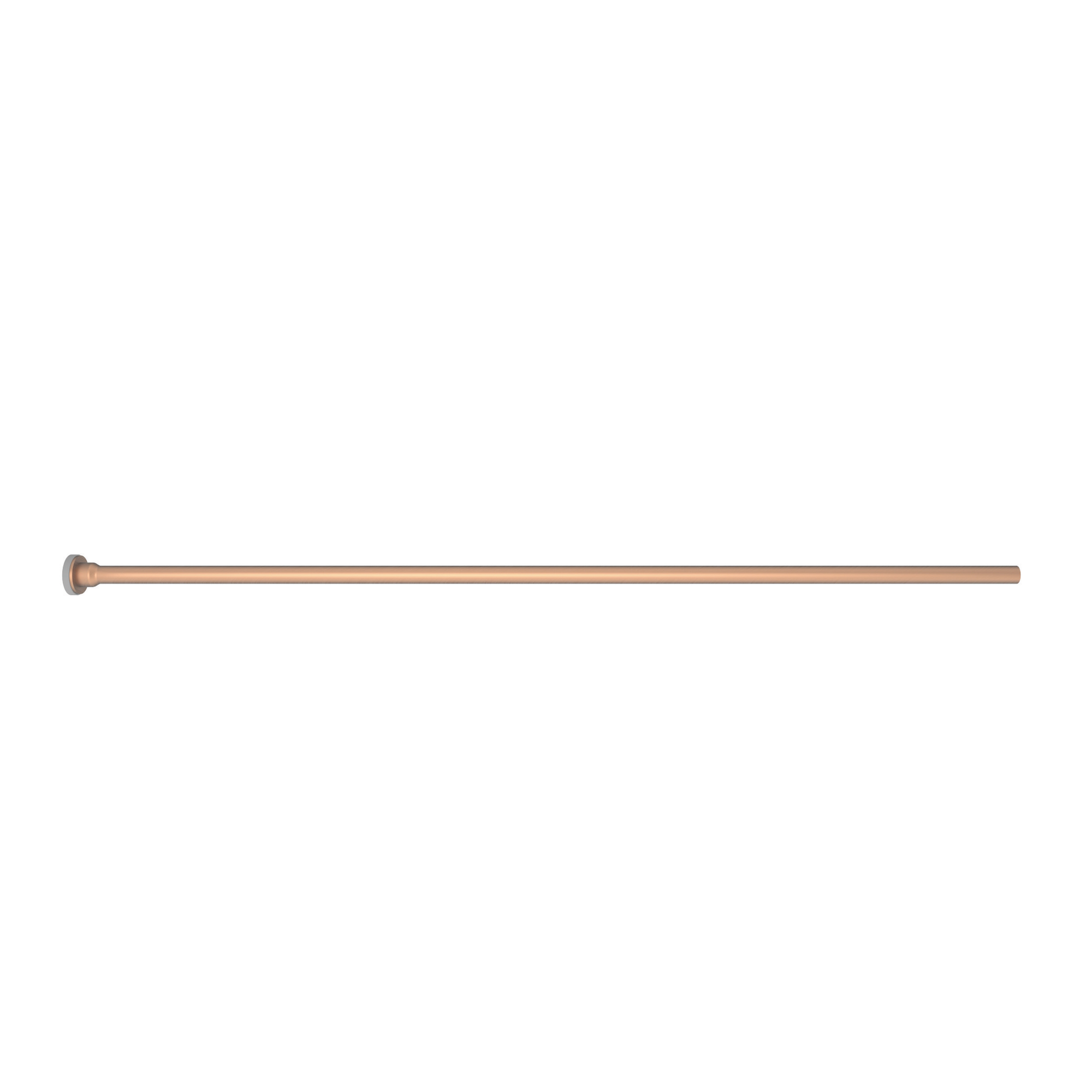 Newport Brass Brasstech 3/8" x 20" Rigid Supply Tube, Flat Head