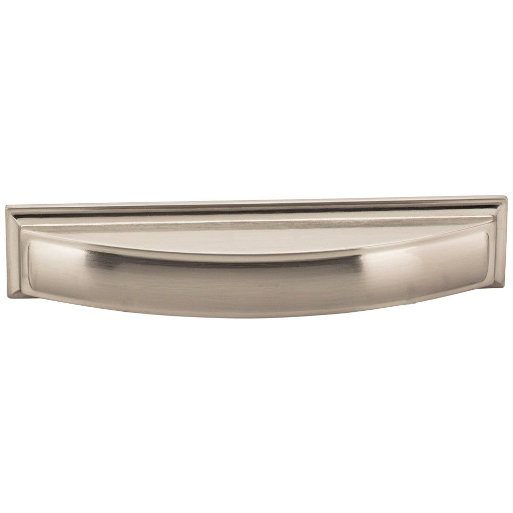 Hardware Resources 96 mm Center-to-Center Satin Nickel Square Annadale Cabinet Cup Pull
