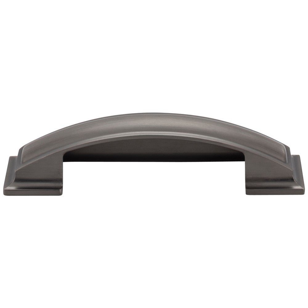 Hardware Resources 96 mm Center-to-Center Satin Nickel Square Annadale Cabinet Cup Pull