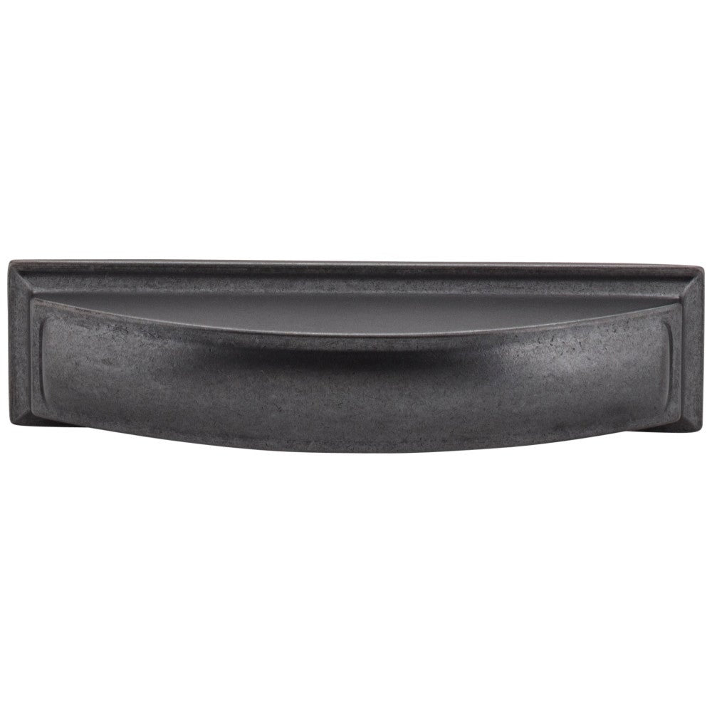 Hardware Resources 96 mm Center-to-Center Satin Nickel Square Annadale Cabinet Cup Pull