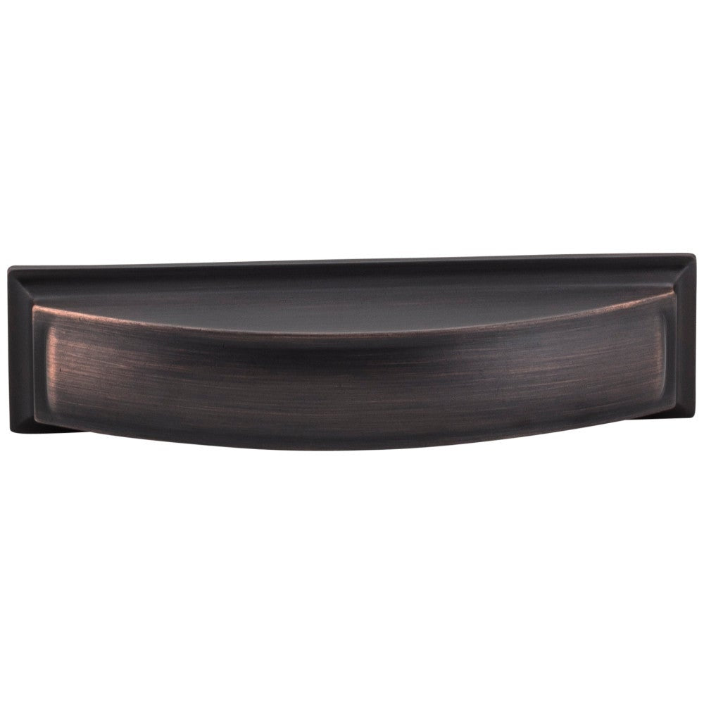 Hardware Resources 96 mm Center-to-Center Satin Nickel Square Annadale Cabinet Cup Pull
