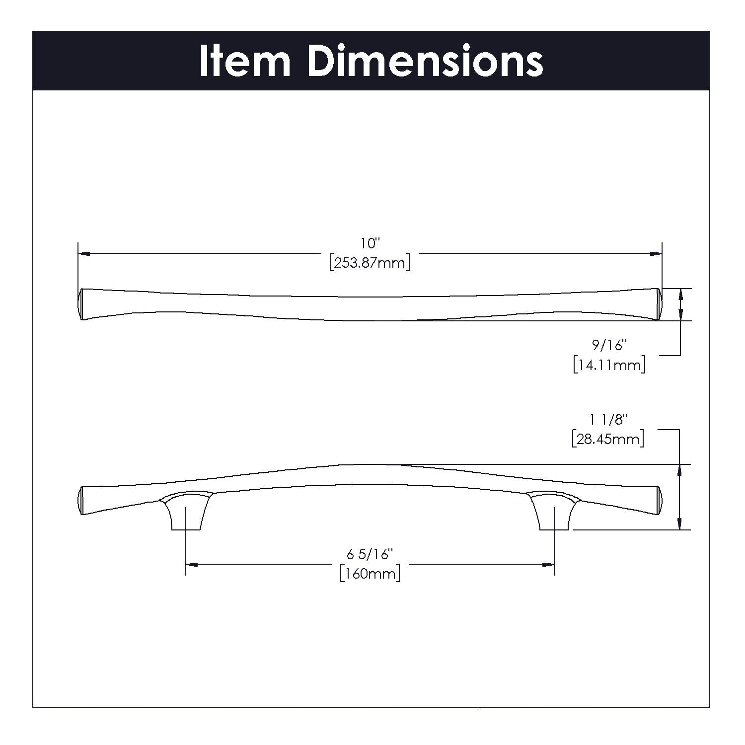 Belwith 6-5/16 Inch (160mm) Center to Center Olivet Pull (B076039)