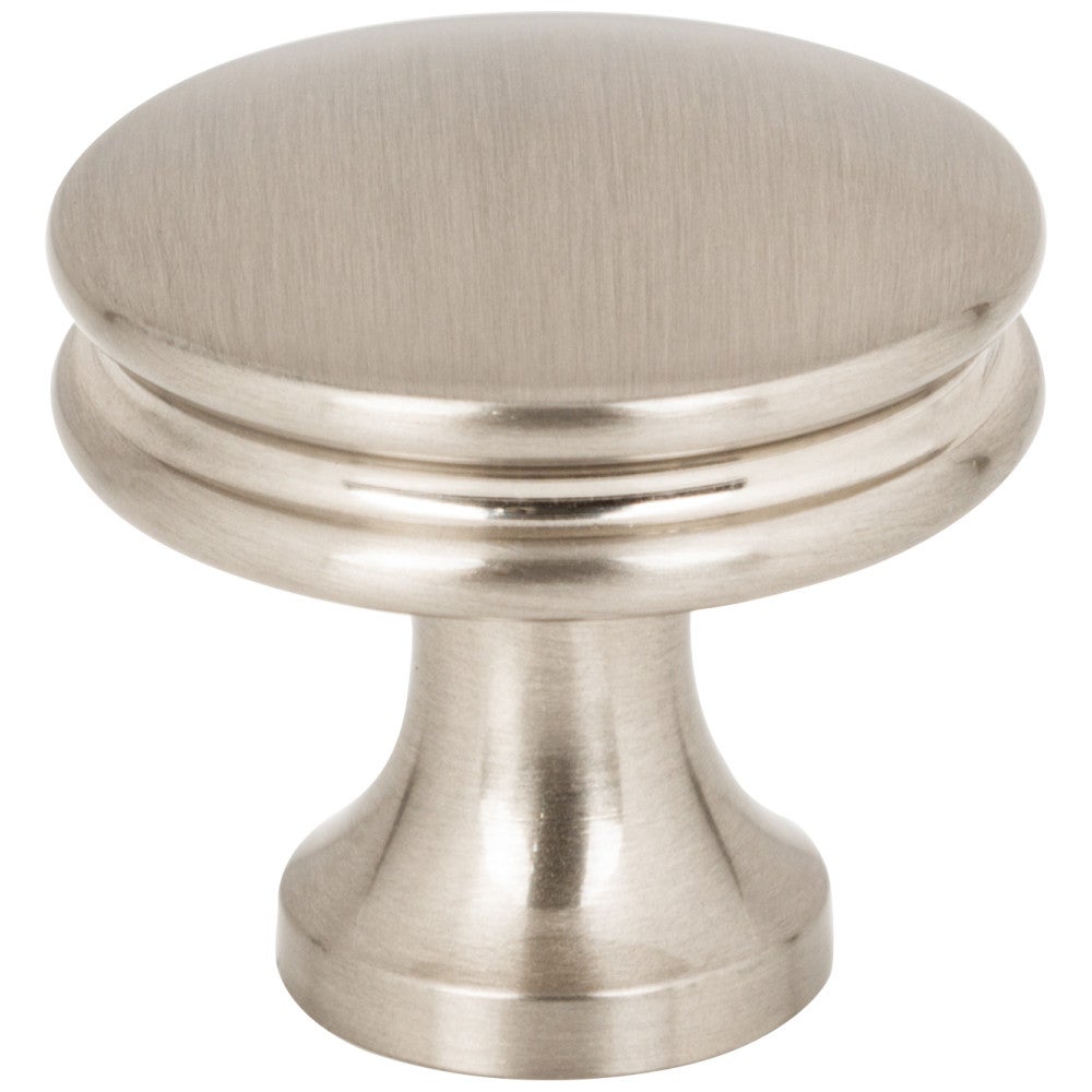 Hardware Resources 1-1/4" Diameter Satin Nickel Marie Cabinet Knob