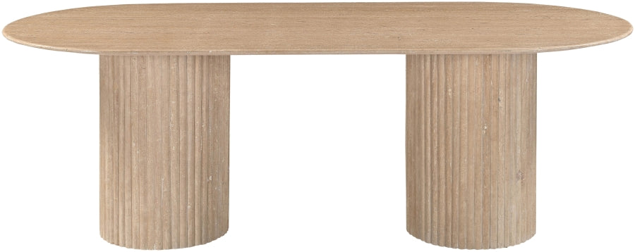 Messina 87" Travertine Dining Table