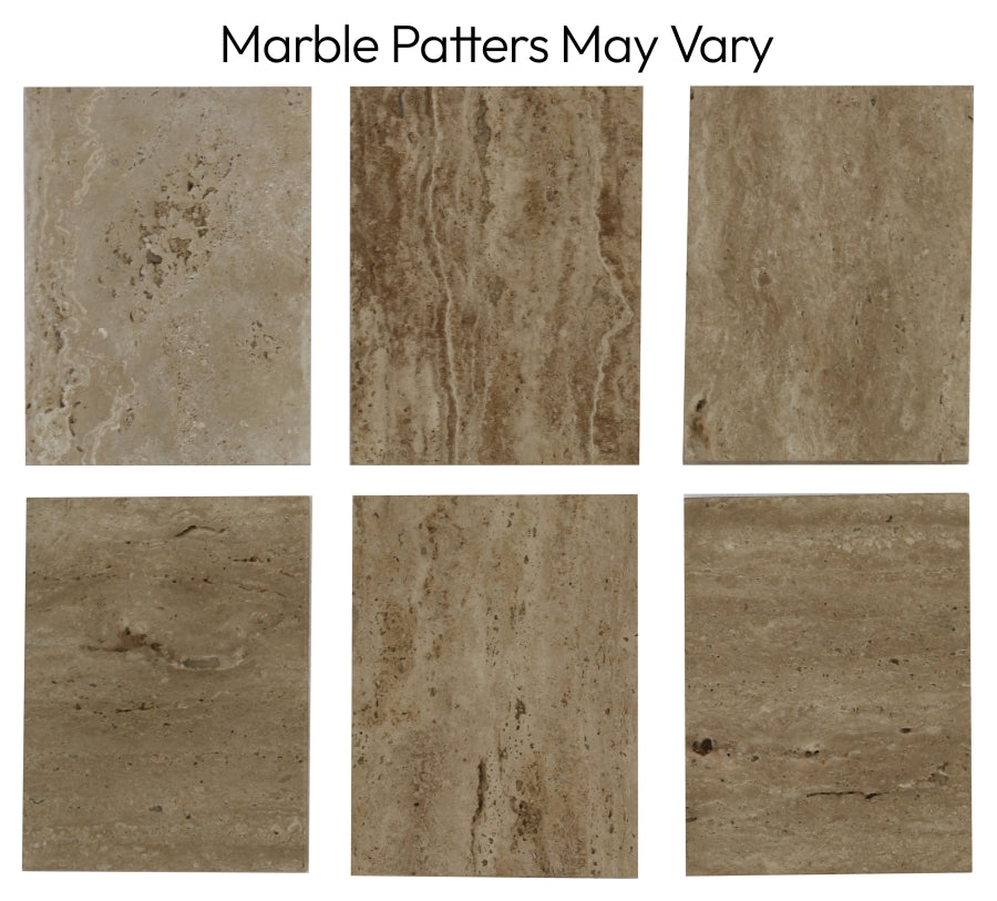 Messina 87" Travertine Dining Table