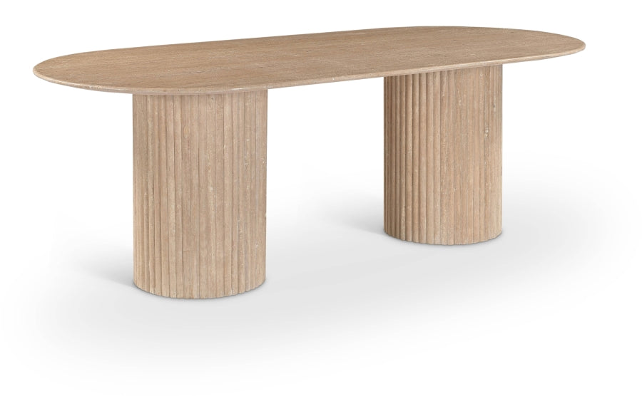 Messina 87" Travertine Dining Table