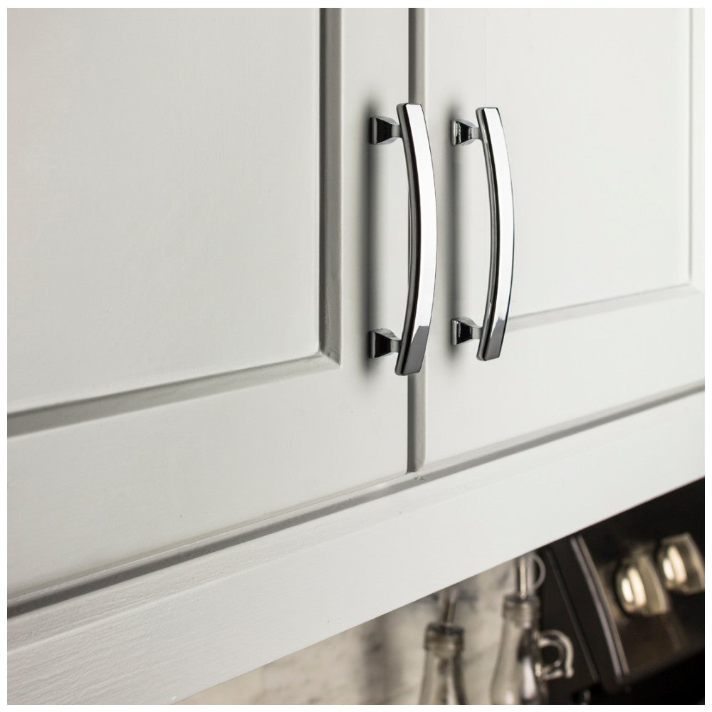 Hardware Resources 3" Center-to-Center Satin Nickel Square Hadly Cabinet Pull