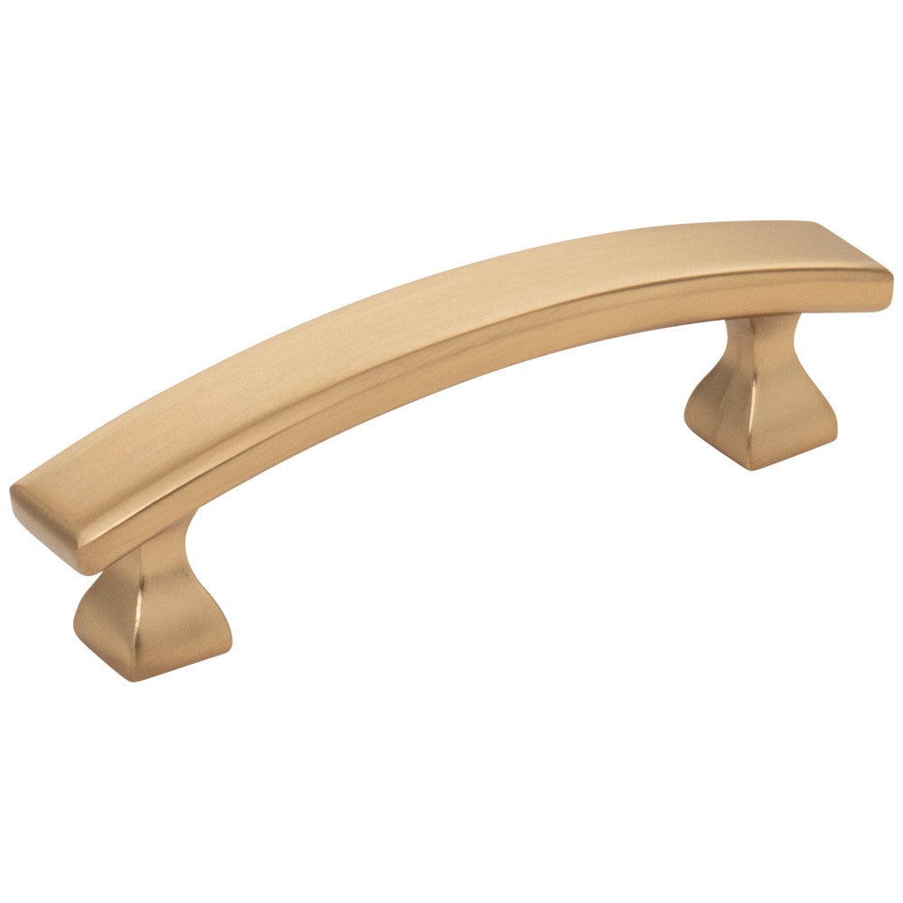 Hardware Resources 3" Center-to-Center Satin Nickel Square Hadly Cabinet Pull