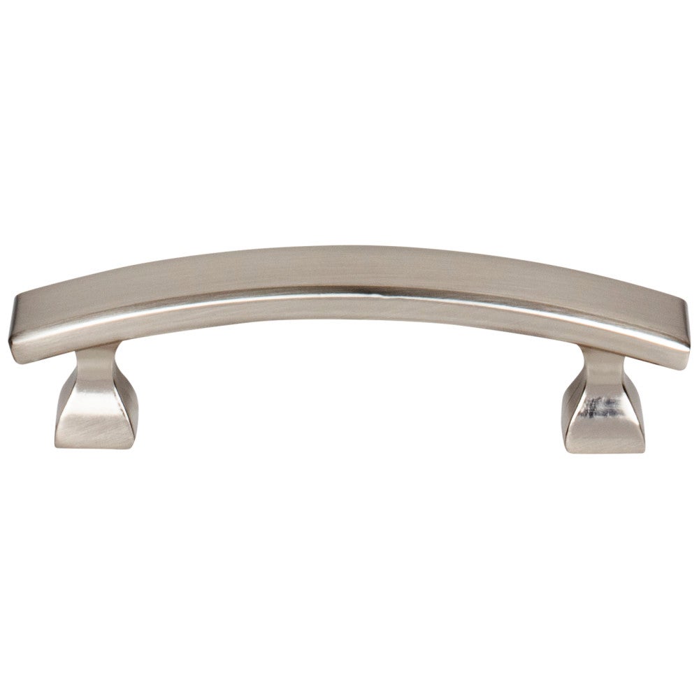 Hardware Resources 3" Center-to-Center Satin Nickel Square Hadly Cabinet Pull