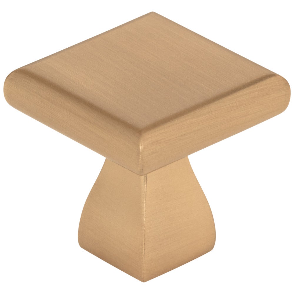 Hardware Resources 1" Overall Length Satin Nickel Square Hadly Cabinet Knob