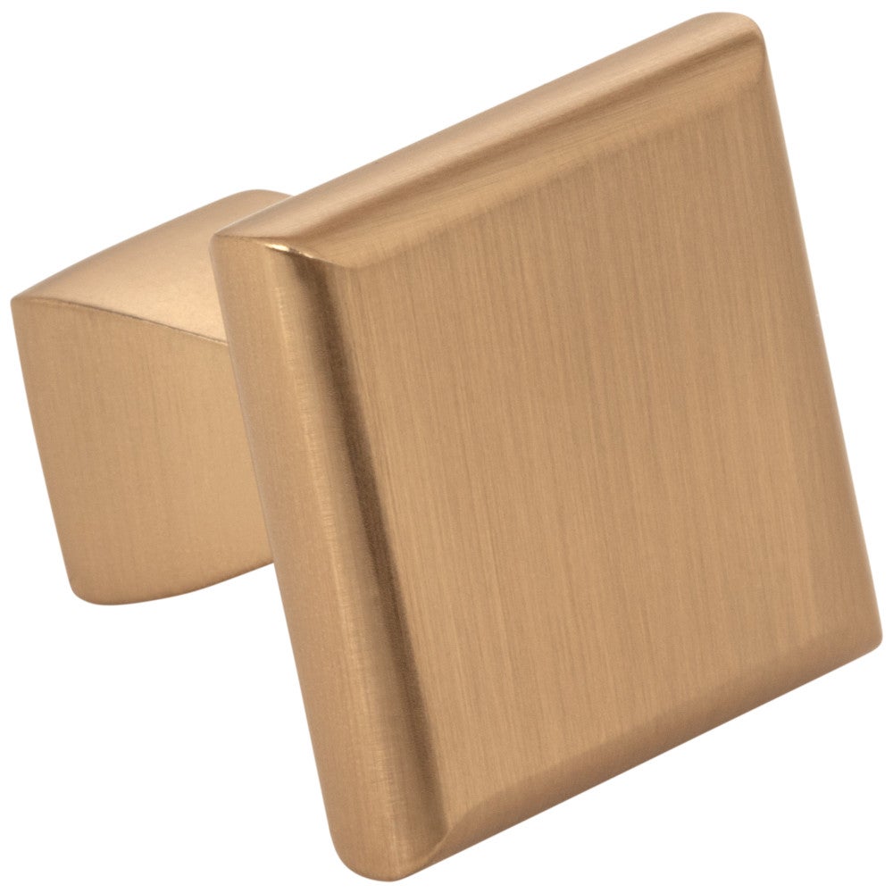 Hardware Resources 1" Overall Length Satin Nickel Square Hadly Cabinet Knob