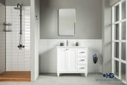 Isabel 36" White Bathroom Cabinet