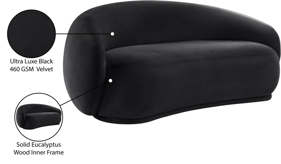 Emery 77" Velvet Upholstered Loveseat