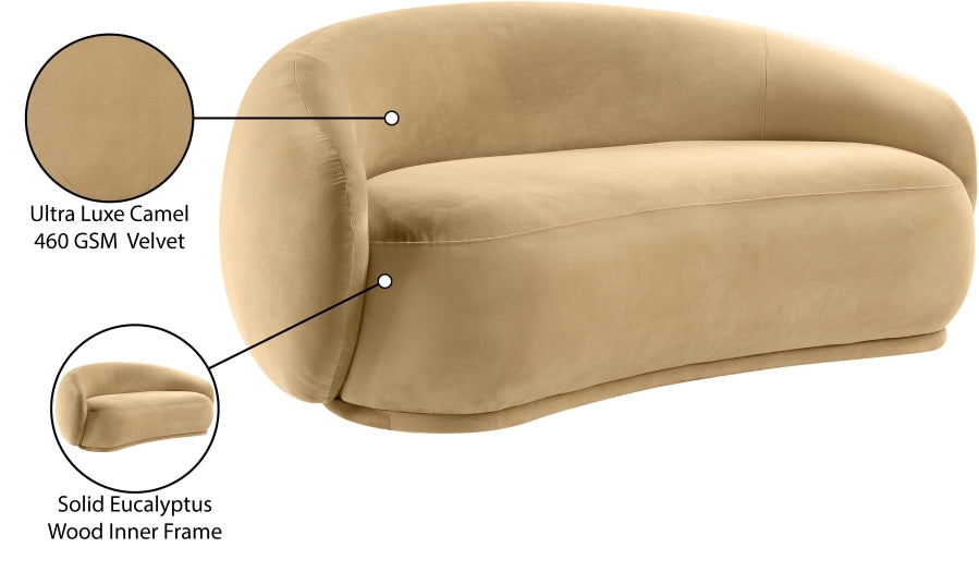 Emery 77" Velvet Upholstered Loveseat