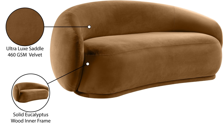 Emery 77" Velvet Upholstered Loveseat