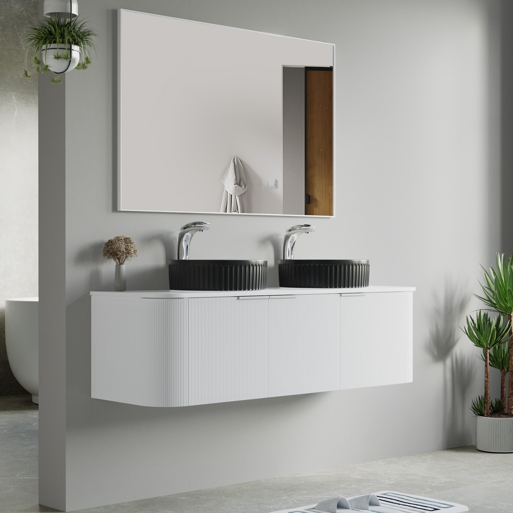 032 Series - 60 Inch Vanity - Cabinet Combination - Double Sinks
