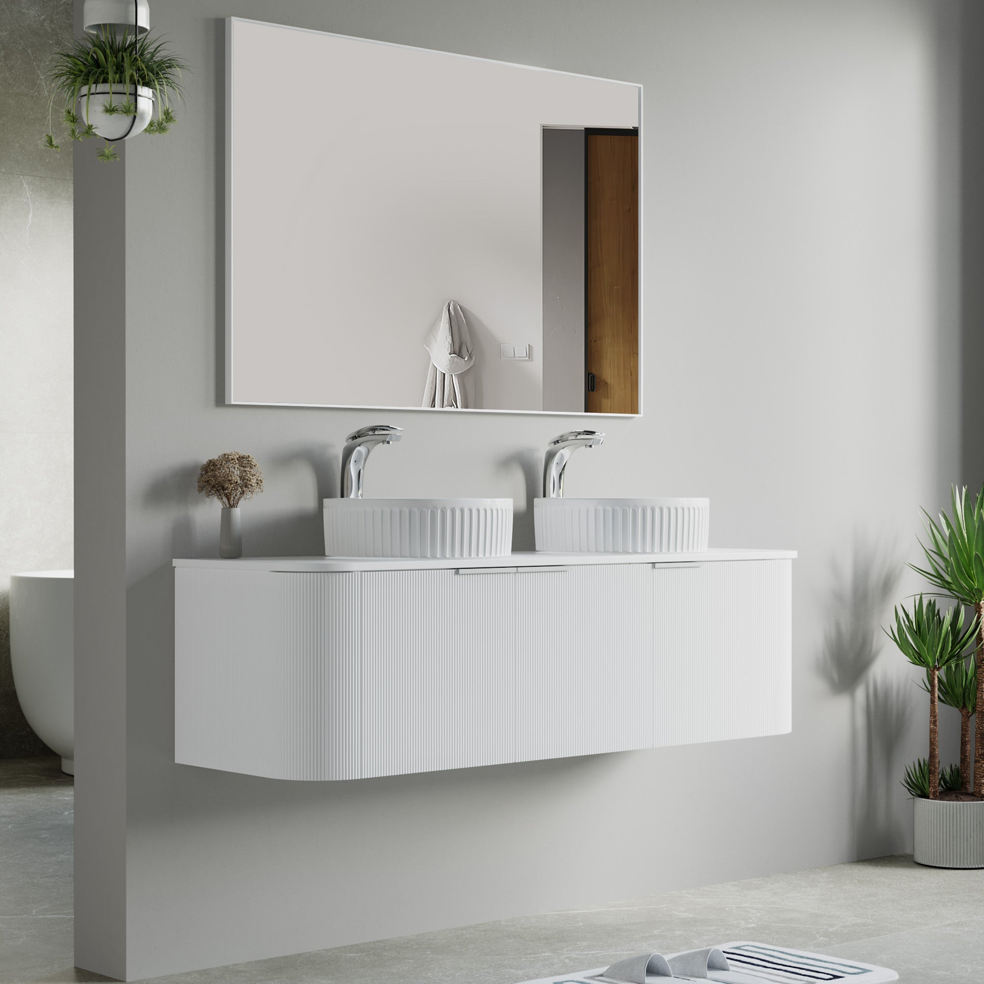 032 Series - 60 Inch Vanity - Cabinet Combination - Double Sinks