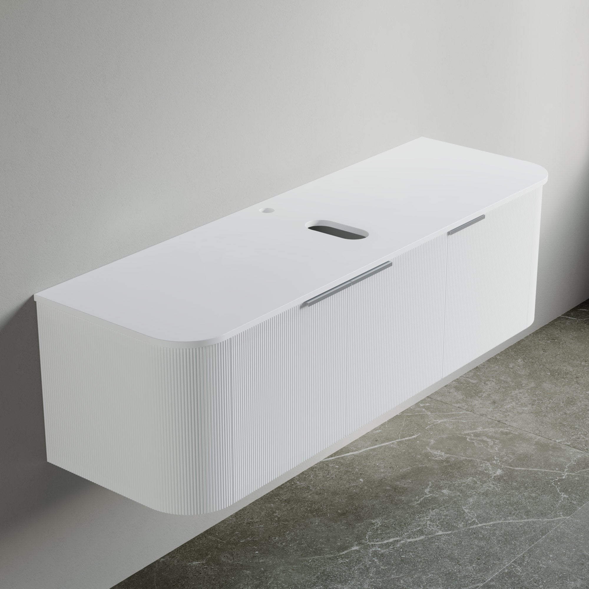 Sintered Stone Rounded Vessel Sink Top-000 6018 01CRS