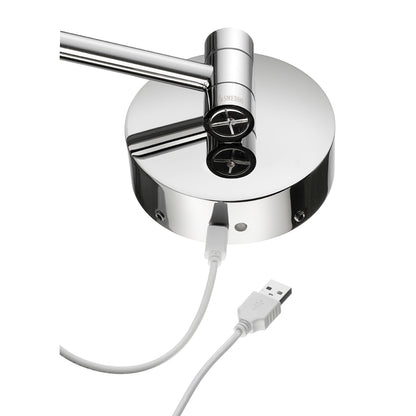 OUTLINE - Shaving/Make-up Mirror, Polised Chrome, Wall mount, magnifies 7 times