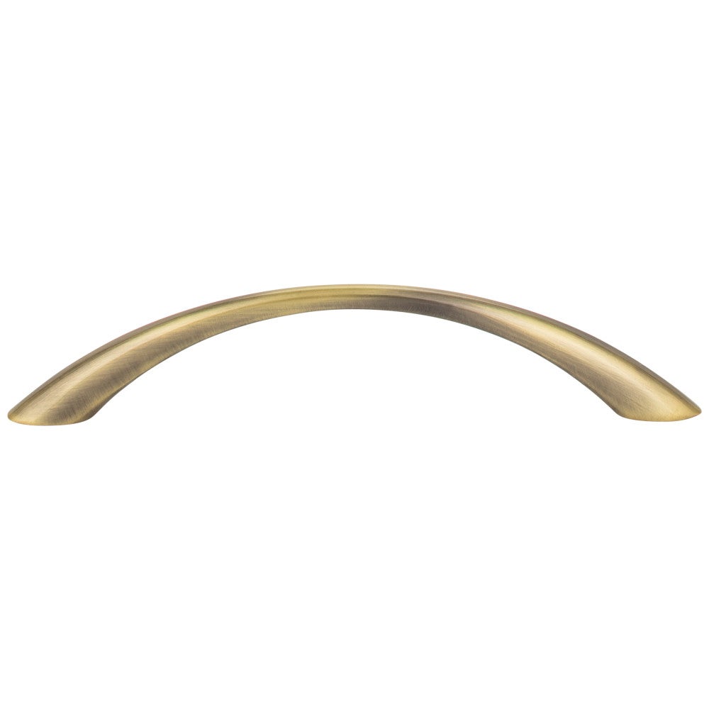 Hardware Resources 128 mm Brushed Antique Brass Arched Kingsport Cabinet Pull