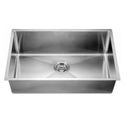 Dawn Handmade Stainless Steel Undermount Small Corner Radius Single Bowl  Kitchen Sink SRU271610-N