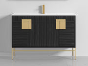 Chans Furniture CL-102DG-50SK 48"  Kuro Minimalistic Dawn Gray Single Sink Bathroom Vanity