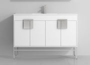 Chans Furniture CL-101WH-50SK 48" Tennant Brand Kuro Minimalistic White Single Sink Bathroom Vanity