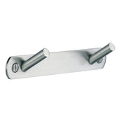 BESLAGSBODEN - Coat Rack, Double, in Brushed Stainless Steel