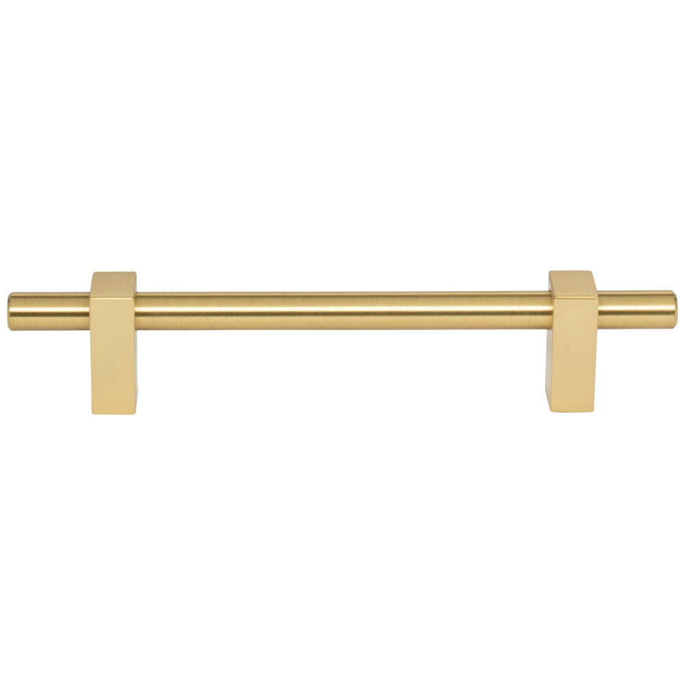 Hardware Resources 96 mm Center-to-Center Satin Nickel Larkin Cabinet Bar Pull