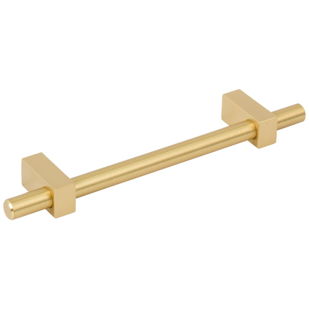 Hardware Resources 96 mm Center-to-Center Satin Nickel Larkin Cabinet Bar Pull