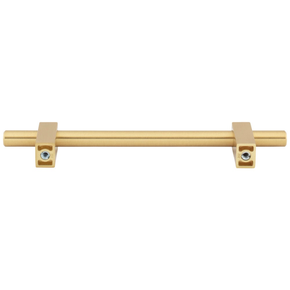Hardware Resources 96 mm Center-to-Center Satin Nickel Larkin Cabinet Bar Pull