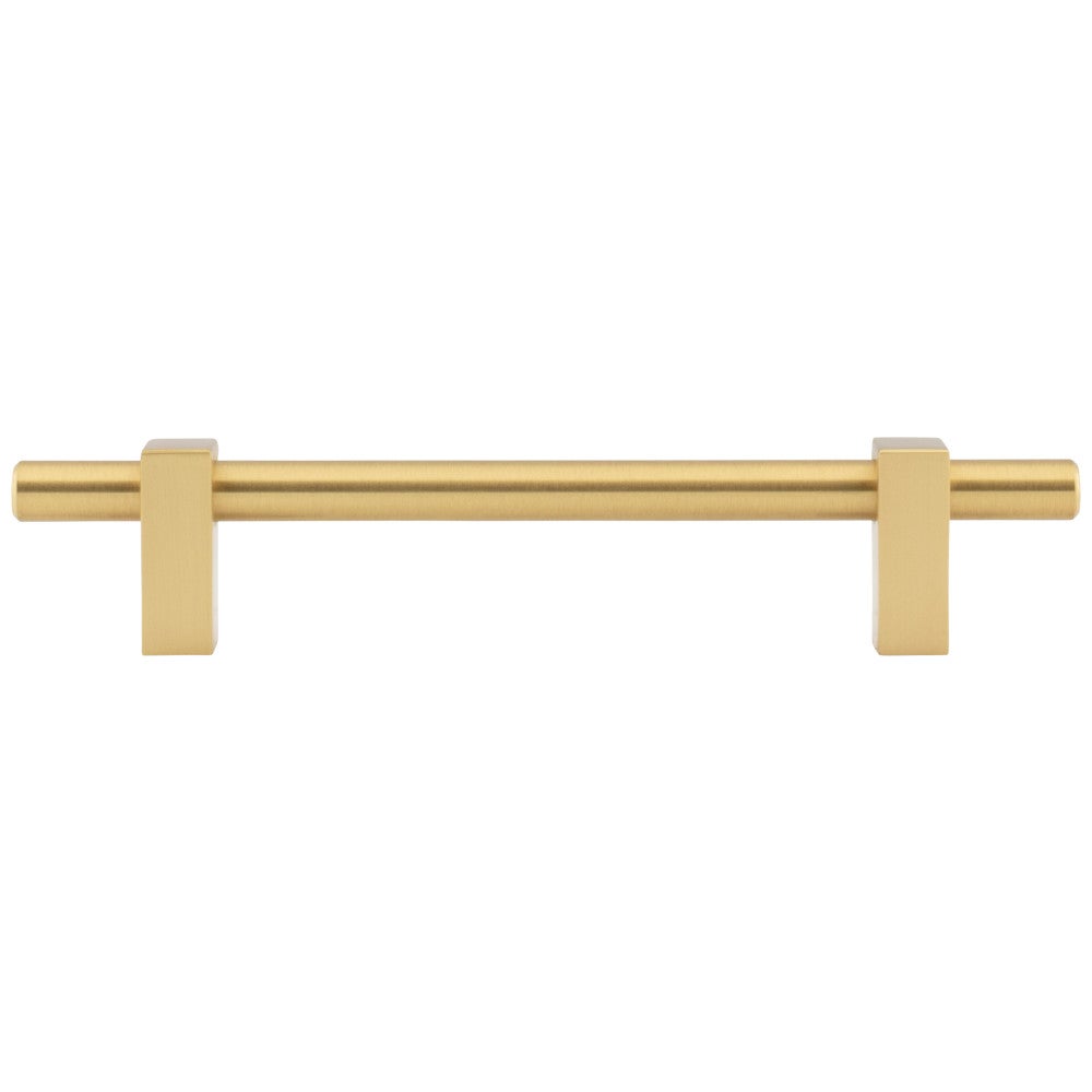 Hardware Resources 96 mm Center-to-Center Satin Nickel Larkin Cabinet Bar Pull